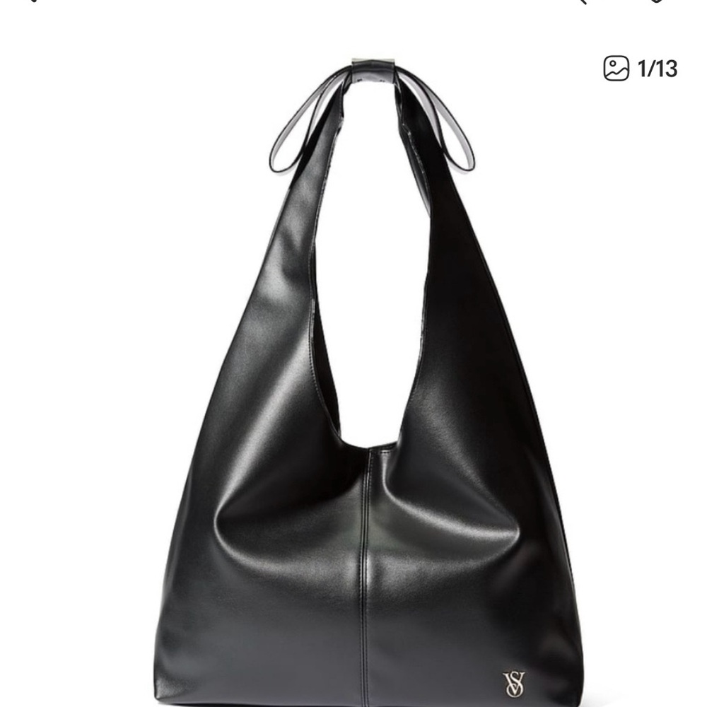Victoria's Secret Black Bow Tote Bag